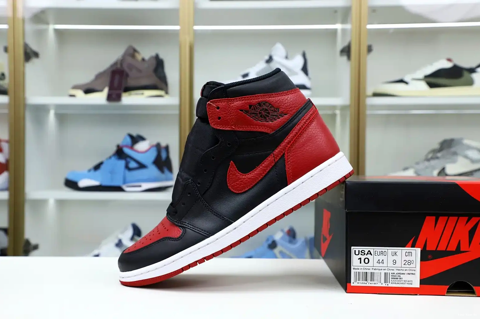 'BRED' OG RETRO AIR JORDAN Kimikick HIGH 1 0710